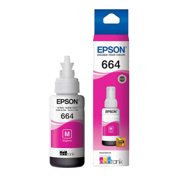 TINTA ORIGINAL EPSON T664320 MAGENTA L110/L120/L200/L210/L300/L310/L350/L355/L365